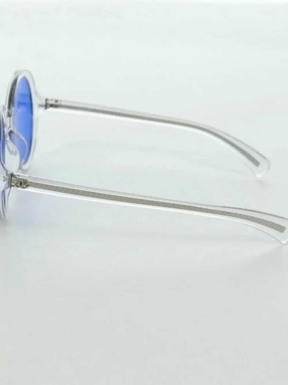 CHANEL Sunglasses plastic Clear 71287A CC Auth BSZ561M